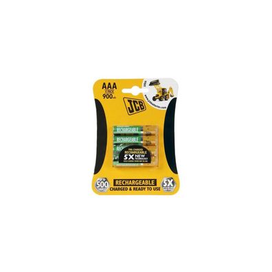 JCB-HR31000RC-4B - 4 ks Nabíjacia batéria AAA NiMH/900mAh/1,2V