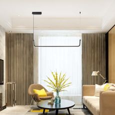 LED Luster na lanku LED/12W/230V 4000K 90 cm čierna