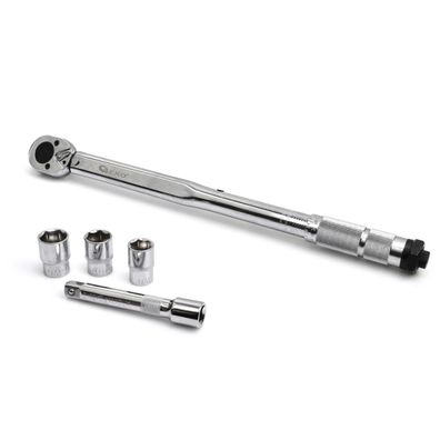 Kľúč momentový 1/2" 28-210 Nm s príslušenstvom GEKO