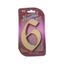 Číslo fasádne " 6 " bronz 125mm Bronz