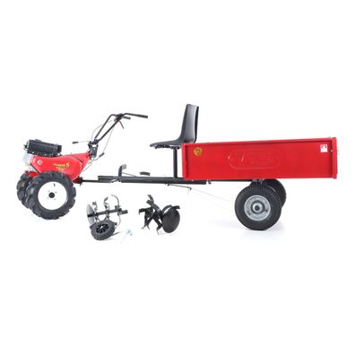 Kultivátor EUROSYSTEMS SET1 EVO 2+1 LONCIN 2x šípové kolesá 5x10 s vozíkom EURO5 L