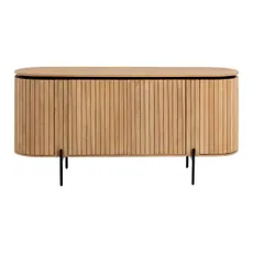 Nízka komoda z mangového dreva v prírodnej farbe 170x80 cm Licia – Kave Home