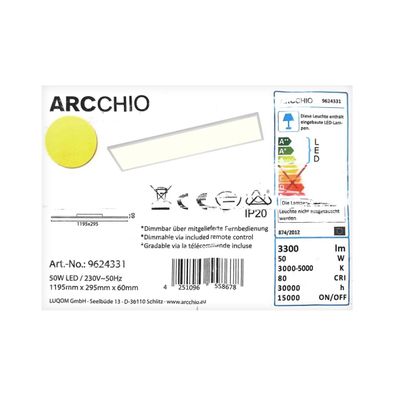 Lampenwelt - LED Stmievateľné stropné svietidlo BLAAN LED/50W/230V + DO