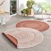 NORTHRUGS - Hanse Home koberce Kusový koberec Twin-Wendeteppiche 103102 creme terra – na von aj na doma - 200x200 (priemer) kruh cm