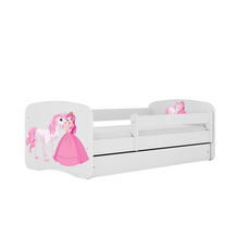 Kocot kids Detská posteľ Babydreams princezná a poník biela, varianta 80x160, bez šuplíků, bez matrace