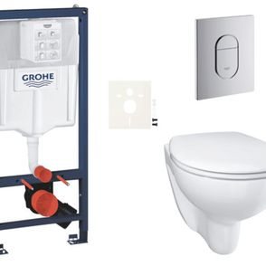 Závesný wc set do ľahkých stien / predstenová montáž Grohe Bau Ceramic SIKOGRSBAUA