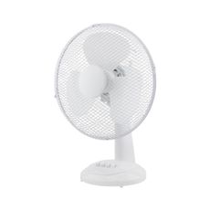 Stolný ventilátor 30cm, biely, 3 rýchlosti, 40W