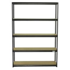 Policový regál, 5 políc - 1200 x 410 x 1830 mm - AH007