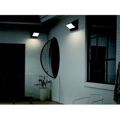 Azzardo AZ5340 -LED Vonkajšie nástenné svietidlo so senzorom DURANTE 21W/230V IP54
