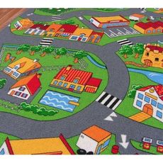 Dywany Lusczow Detský koberec ROAD farebný, velikost 150x150