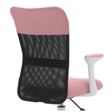 Detská stolička Neoseat MONKEY WHITE s podnožou — látka, biela / svetlo ružová