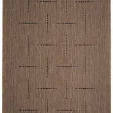 Devos koberce Kusový koberec FLOORLUX Coffee / Black 20008 Spoltex – na von aj na doma - 80x150 cm