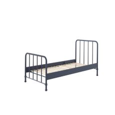 Tmavomodrá kovová detská posteľ 90x200 cm BRONXX – Vipack