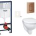 Závesný wc set do ľahkých stien / predstenová montáž Grohe Bau Ceramic SIKOGRSBAUSCDL0