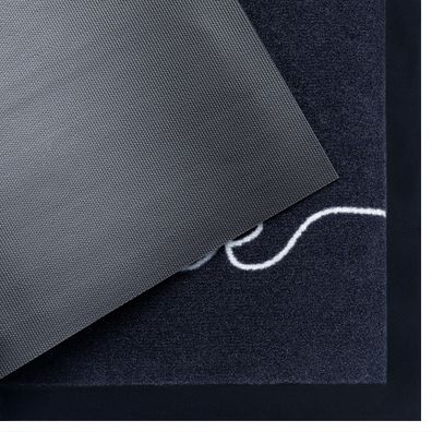 Hanse Home , Protišmyková rohožka Welcome 104512 Anthracite / Cream – na von aj na doma, 45x75, šedá, chodba / predsieň