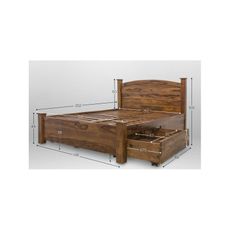 indickynabytok.sk - Posteľ Rami 180x200 indický masív palisander