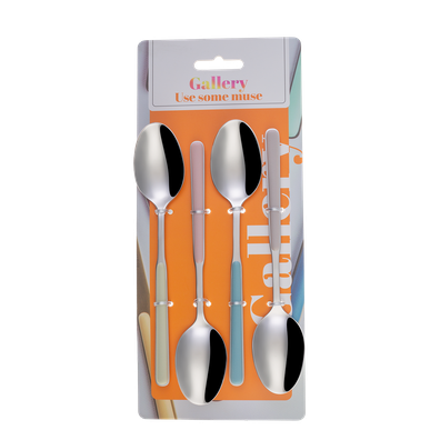 Lyžičky na müsli/dezertná lyžička set 4 ks – Gallery Pastel mix - 133964