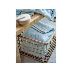 Svetlomodrý froté uterák z Bio bavlny 50x100 cm Comfort – Södahl