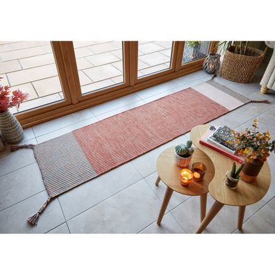 Oranžový vlnený behúň Flair Rugs Anu, 60 x 200 cm