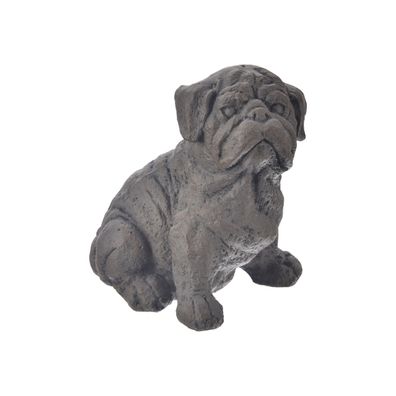 InDecor Keramický buldog hnedá, 28 x 21 x 28 cm
