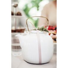 Biela porcelánová čajová kanvica Kähler Design Hammershoi, 1,2 l