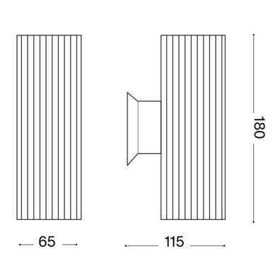 Ideal Lux - Vonkajšie nástenné svietidlo BASE 2xGU10/28W/230V IP44 biela
