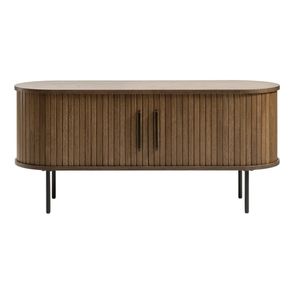 Hnedý TV stolík v dekore duba 120x56 cm Nola – Unique Furniture