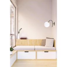 Biele/čierne nástenné svietidlo ø 15 cm Yoyo – Squid Lighting