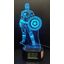 3Dmix 3DL-SMRT034 – 3D LED nočná lampa - Kapitán Amerika (Captain America) (Smart)