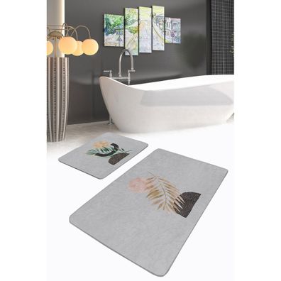 Sivé kúpeľňové predložky v súprave 2 ks 60x100 cm – Mila Home