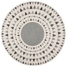 Flair Rugs koberce Kusový koberec Dauntless Shadow Rays Grey – na von aj na doma - 160x160 (priemer) kruh cm