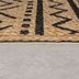 Flair Rugs koberce Kusový koberec Printed Jute Luis Natural/Black - 200x290 cm