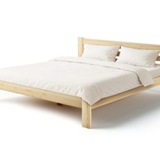 Manželská drevená posteľ 200x200 LK01 A - borovica