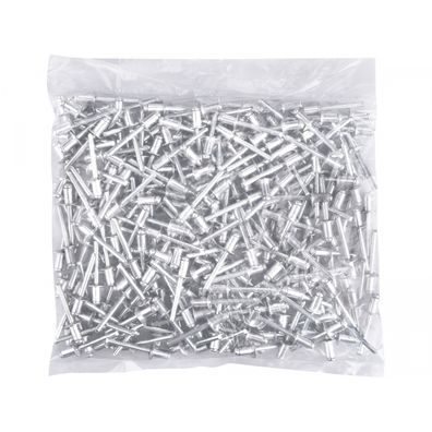 Sada hliníkových nitov 250ks, O 6,4x9,6mm s plochou hlavou