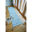 Béžovo-modrý bavlnený koberec Flair Rugs Leela, 60 x 200 cm