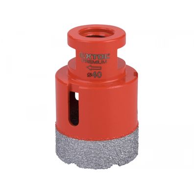 Korunka vykružovacia diamantová EXTOL PREMIUM, O 40mm, závit M14
