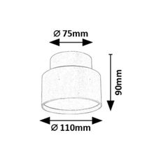 Rabalux 71319 - LED Stropné svietidlo OVIDIA LED/16W/230V 3000K čierna