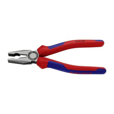 Kombinované kliešte 200 mm. KNIPEX 03 02 200 - leštená hlava, viaczložkové puzdrá