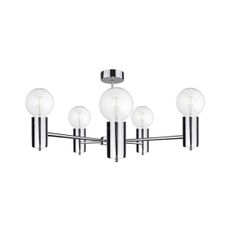 Luster na tyči ARD 5xE27/60W/230V lesklý chróm