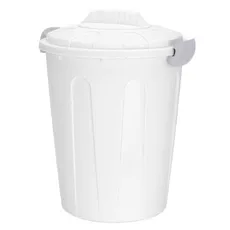 DekorStyle Odpadkový kôš 23L s vekom biely