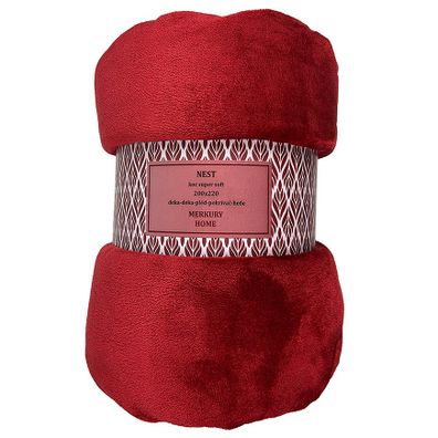 Deka Nest Super Soft bordová 200x220 Merkury Home