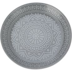 Kameninový plytký tanier Ethnic, pr. 27 cm, sivá