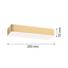 Argon 4147 - Nástenné svietidlo RODAN 1xE27/15W/230V zlatá