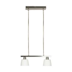 Biele stropné svietidlo so skleneným tienidlom 40x11 cm Hybryda - Candellux Lighting