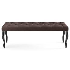 Lavica CHESTERFIELD 120x40 cm Hnedá