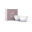 Sada 2 bielych maškrtných misiek z porcelánu 58products