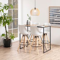 Dizajnový barový stôl Maille 120 cm divý dub