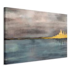 artgeist LEINWANDBILD, krajina a príroda, abstraktné, mestá, zrkadlové obrazy, 90/60/1,2 cm