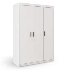 Šatníková skriňa Elenas 3D 133 x 190 x 53 cm - biela