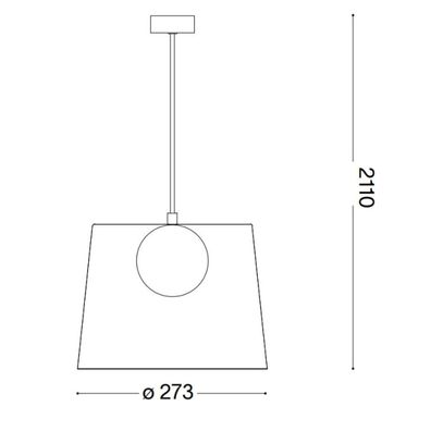 Ideal Lux - LED Luster na lanku FADE 1xG9/3W/230V pr. 27,3 cm šedá/dymová